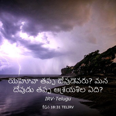 Picture 03 - కీర్తన 18:31 TELIRV - యెహోవా తప్ప - Bible Verse Picture