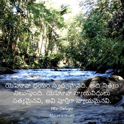 Picture 03 - కీర్తన 19:9 TELIRV - యెహోవా భయం - Bible Verse Picture