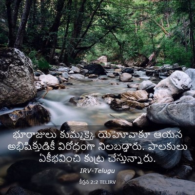 Picture 03 - కీర్తన 2:2 TELIRV - భూరాజులు - Bible Verse Picture