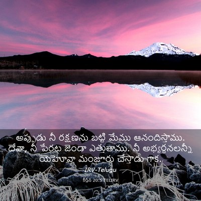Picture 03 - కీర్తన 20:5 TELIRV - అప్పుడు నీ - Bible Verse Picture