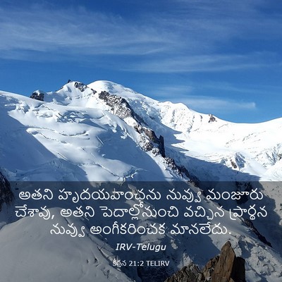 Picture 03 - కీర్తన 21:2 TELIRV - అతని హృదయవాంఛను - Bible Verse Picture