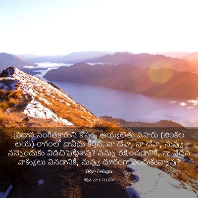 Picture 03 - కీర్తన 22:1 TELIRV - ప్రధాన - Bible Verse Picture
