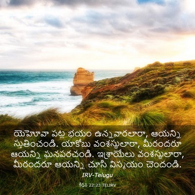 Picture 03 - కీర్తన 22:23 TELIRV - యెహోవా పట్ల భయం - Bible Verse Picture