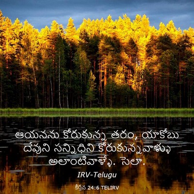 Picture 03 - కీర్తన 24:6 TELIRV - ఆయనను కోరుకున్న - Bible Verse Picture