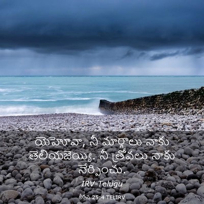 Picture 03 - కీర్తన 25:4 TELIRV - యెహోవా, నీ - Bible Verse Picture