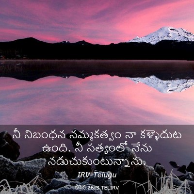 Picture 03 - కీర్తన 26:3 TELIRV - నీ నిబంధన - Bible Verse Picture