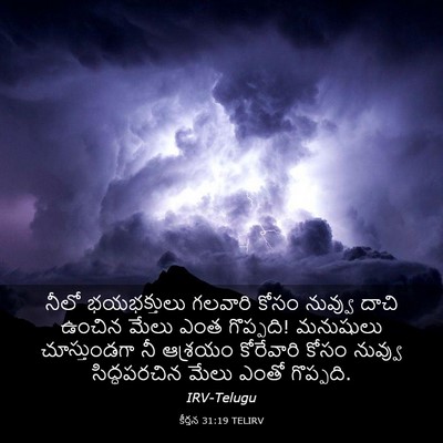 Picture 03 - కీర్తన 31:19 TELIRV - నీలో భయభక్తులు - Bible Verse Picture