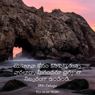 Picture 03 - కీర్తన 31:24 TELIRV - యెహోవా కోసం - Bible Verse Picture