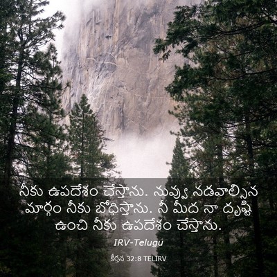 Picture 03 - కీర్తన 32:8 TELIRV - నీకు ఉపదేశం - Bible Verse Picture