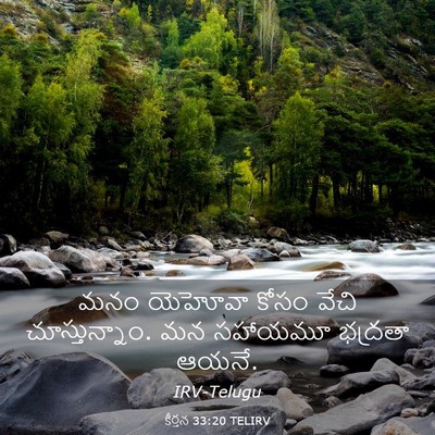 Picture 03 - కీర్తన 33:20 TELIRV - మనం యెహోవా కోసం - Bible Verse Picture