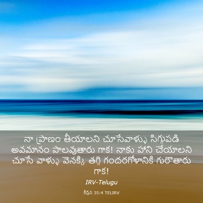 Picture 03 - కీర్తన 35:4 TELIRV - నా ప్రాణం తీయాలని - Bible Verse Picture