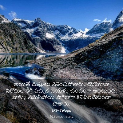 Picture 03 - కీర్తన 37:20 TELIRV - అయితే దుష్టులు - Bible Verse Picture
