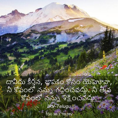 Picture 03 - కీర్తన 38:1 TELIRV - దావీదు కీర్తన, - Bible Verse Picture