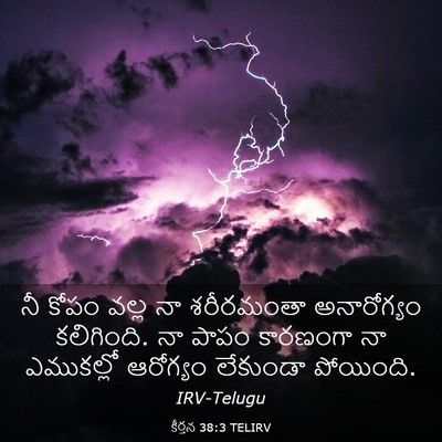 Picture 03 - కీర్తన 38:3 TELIRV - నీ కోపం వల్ల నా - Bible Verse Picture