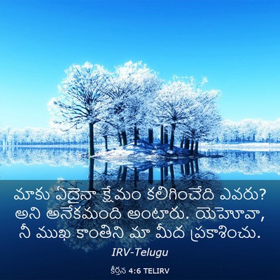 Picture 03 - కీర్తన 4:6 TELIRV - మాకు ఏదైనా క్షేమం - Bible Verse Picture