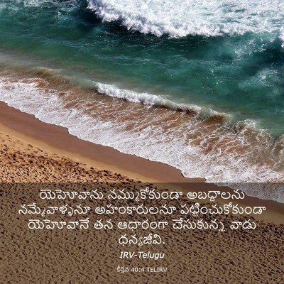 Picture 03 - కీర్తన 40:4 TELIRV - యెహోవాను - Bible Verse Picture