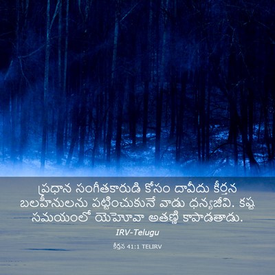 Picture 03 - కీర్తన 41:1 TELIRV - ప్రధాన - Bible Verse Picture