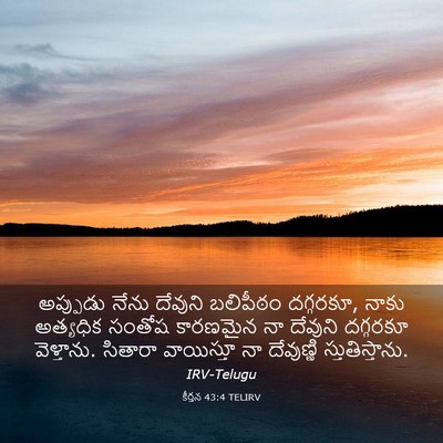 Picture 03 - కీర్తన 43:4 TELIRV - అప్పుడు నేను - Bible Verse Picture
