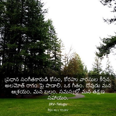 Picture 03 - కీర్తన 46:1 TELIRV - ప్రధాన - Bible Verse Picture