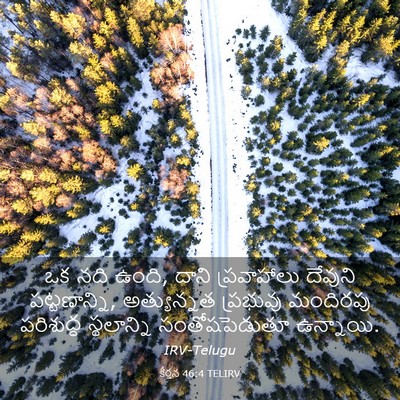 Picture 03 - కీర్తన 46:4 TELIRV - ఒక నది ఉంది, దాని - Bible Verse Picture