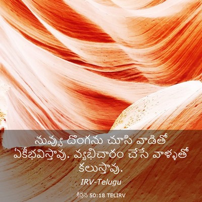 Picture 03 - కీర్తన 50:18 TELIRV - నువ్వు దొంగను - Bible Verse Picture