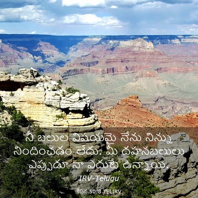 Picture 03 - కీర్తన 50:8 TELIRV - నీ బలుల విషయమై - Bible Verse Picture