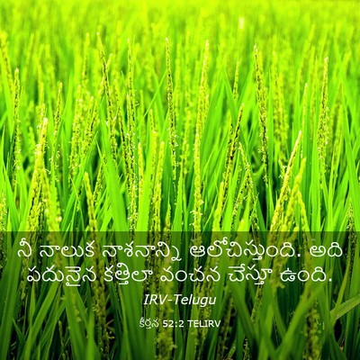 Picture 03 - కీర్తన 52:2 TELIRV - నీ నాలుక - Bible Verse Picture