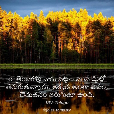 Picture 03 - కీర్తన 55:10 TELIRV - రాత్రింబగళ్లు - Bible Verse Picture