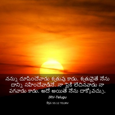 Picture 03 - కీర్తన 55:12 TELIRV - నన్ను దూషించేవాడు - Bible Verse Picture