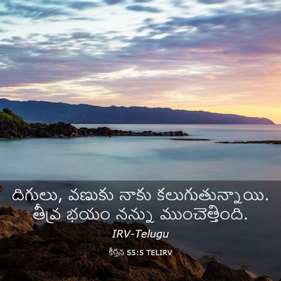 Picture 03 - కీర్తన 55:5 TELIRV - దిగులు, వణుకు నాకు - Bible Verse Picture