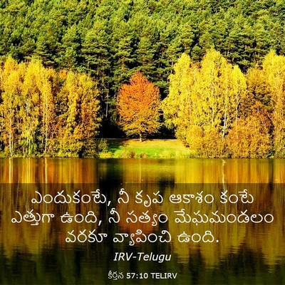 Picture 03 - కీర్తన 57:10 TELIRV - ఎందుకంటే, నీ కృప - Bible Verse Picture