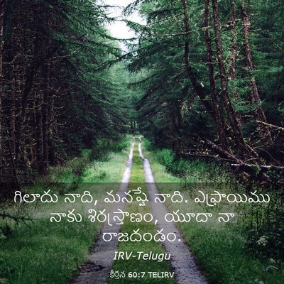 Picture 03 - కీర్తన 60:7 TELIRV - గిలాదు నాది, - Bible Verse Picture