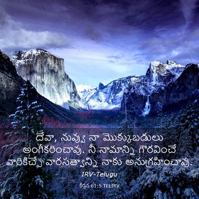 Picture 03 - కీర్తన 61:5 TELIRV - దేవా, నువ్వు నా - Bible Verse Picture