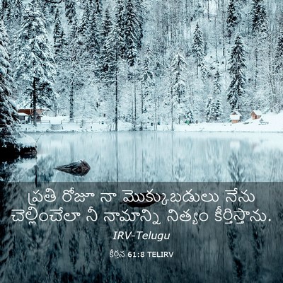 Picture 03 - కీర్తన 61:8 TELIRV - ప్రతి రోజూ నా - Bible Verse Picture