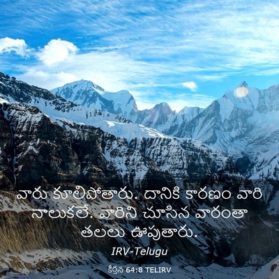 Picture 03 - కీర్తన 64:8 TELIRV - వారు కూలిపోతారు. - Bible Verse Picture
