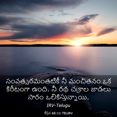 Picture 03 - కీర్తన 65:11 TELIRV - సంవత్సరమంతటికీ నీ - Bible Verse Picture