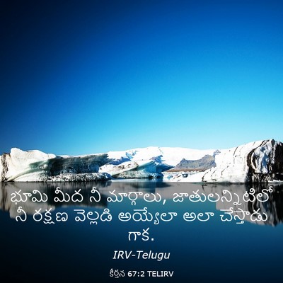 Picture 03 - కీర్తన 67:2 TELIRV - భూమి మీద నీ - Bible Verse Picture