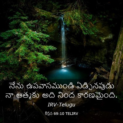 Picture 03 - కీర్తన 69:10 TELIRV - నేను ఉపవాసముండి - Bible Verse Picture