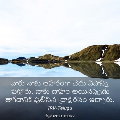 Picture 03 - కీర్తన 69:21 TELIRV - వారు నాకు ఆహారంగా - Bible Verse Picture
