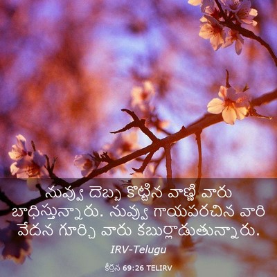 Picture 03 - కీర్తన 69:26 TELIRV - నువ్వు దెబ్బ - Bible Verse Picture