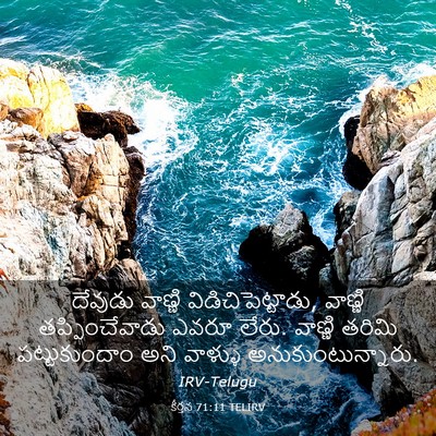 Picture 03 - కీర్తన 71:11 TELIRV - దేవుడు వాణ్ణి - Bible Verse Picture