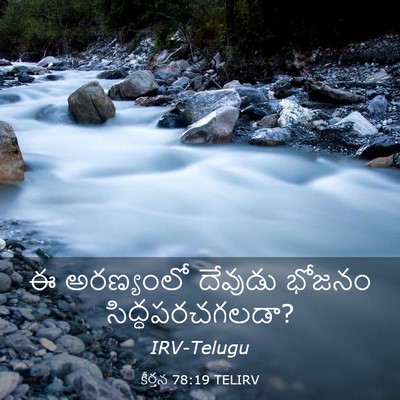 Picture 03 - కీర్తన 78:19 TELIRV - ఈ అరణ్యంలో దేవుడు - Bible Verse Picture