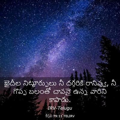 Picture 03 - కీర్తన 79:11 TELIRV - ఖైదీల - Bible Verse Picture