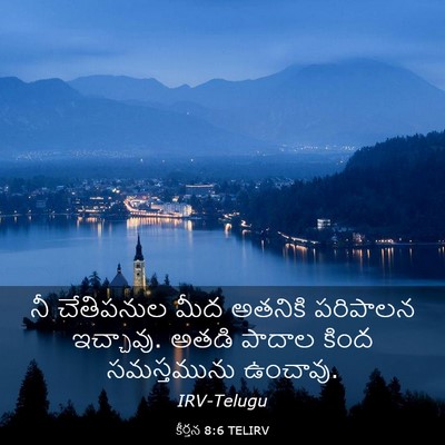 Picture 03 - కీర్తన 8:6 TELIRV - నీ చేతిపనుల మీద - Bible Verse Picture