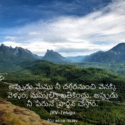 Picture 03 - కీర్తన 80:18 TELIRV - అప్పుడు మేము నీ - Bible Verse Picture