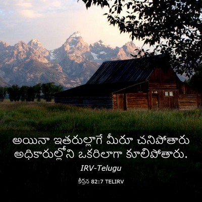 Picture 03 - కీర్తన 82:7 TELIRV - అయినా ఇతరుల్లాగే - Bible Verse Picture
