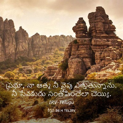 Picture 03 - కీర్తన 86:4 TELIRV - ప్రభూ, నా ఆత్మ నీ - Bible Verse Picture
