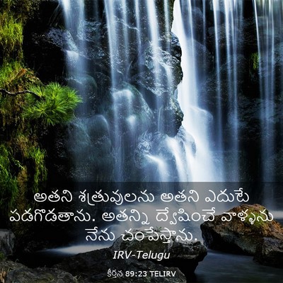 Picture 03 - కీర్తన 89:23 TELIRV - అతని శత్రువులను - Bible Verse Picture