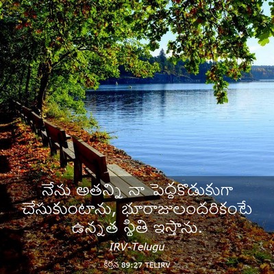 Picture 03 - కీర్తన 89:27 TELIRV - నేను అతన్ని నా - Bible Verse Picture