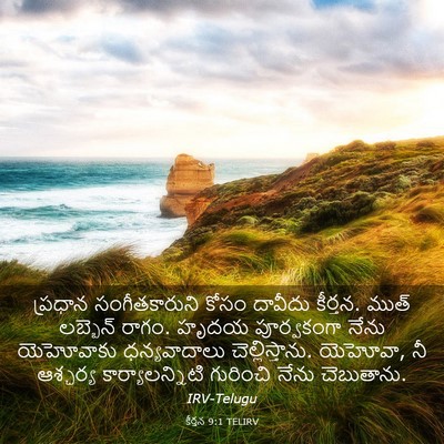 Picture 03 - కీర్తన 9:1 TELIRV - ప్రధాన - Bible Verse Picture